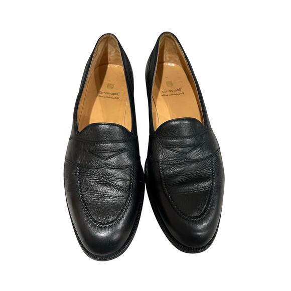 Gravati Handmade Italy Black Leather Loafers Men’s 12 M All Leather Dress main image 15